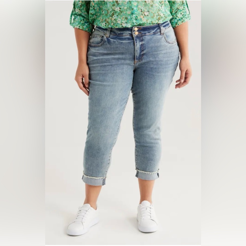 New KUT from the Kloth Amy Crop Straight Leg Jeans - Size 22W